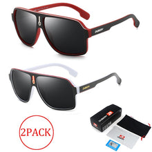 Load image into Gallery viewer, 2 PACK DUBERY Pilot Polarized Sunglasses Men Light Eyeglasses Frame Sun Glasses Outdoor Travel Male Goggles UV Lens H24