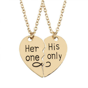 2 PCS Best Friends Necklace Jewelry Yin Yang Tai Chi Pendant Couples Paired Necklaces&Pendants Unisex Lovers Valentine's Gift