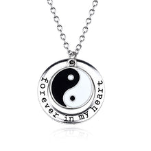 Load image into Gallery viewer, 2 PCS Best Friends Necklace Jewelry Yin Yang Tai Chi Pendant Couples Paired Necklaces&amp;Pendants Unisex Lovers Valentine&#39;s Gift