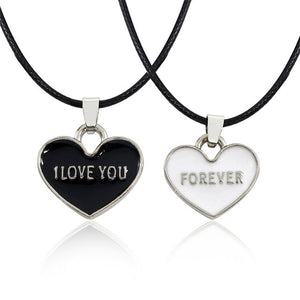 2 PCS Best Friends Necklace Jewelry Yin Yang Tai Chi Pendant Couples Paired Necklaces&Pendants Unisex Lovers Valentine's Gift