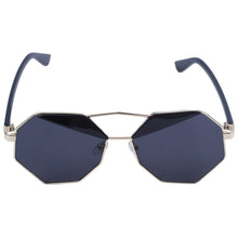 Load image into Gallery viewer, 2 Pairs Mirror Design Octagon Sunglasses, Black &amp; White Mercury