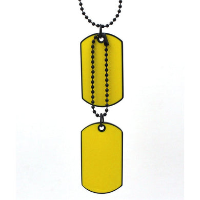 2 Pcs Stainless Steel Pendants Necklaces For Couple Lover 6 Colors Army Style Double Dog Tag Plate Biker Men Women Long Chain R5