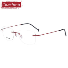 Load image into Gallery viewer, 2 g Men Prescription Eyeglasses Graduation Lenses Light Optical Frames Rimless Titanium Spectacle Frame for Women