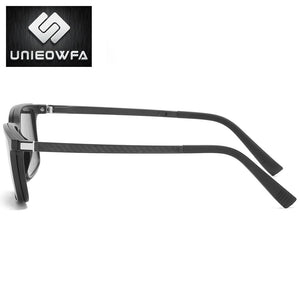 2 in 1 Magnet Clip on Sunglasses Men Polarized UV400 Prescription Sun Glasses For Men Driving Optical Myopia Glasses Rectangle