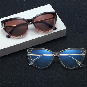 2 in 1 Magnetic Polarized Sunglasses Women  Brand Trends Cat Eye Sun Glasses Eyeglasses Female Blue Light Blocking