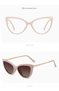 2 in 1 Magnetic Sunglasses Women Brand Polarized Cat eye Clip On Sun Glasses Female 2023 Optical Prescription Anti Blue Glasses