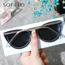 Load image into Gallery viewer, 2 in 1 Polarized Magnet Clip On Eyeglasses Frame Women Acetate Cat Eye Optical Glasses Frame Female Myopia Prescription