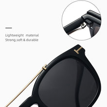 Load image into Gallery viewer, 2 in 1 Polarized Travel Driving Sunglasses TR90 Anti Blue Glasses Frame Trendy Square Magnet Clip on Sunglasses Women UV400