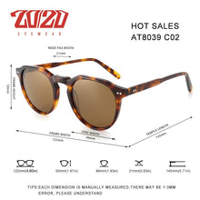 Load image into Gallery viewer, 20/20 Acetate Polarized Unisex Sunglasses Design Brand Maker For Men and Women Sun Glasses AT8181 occhiali da sole donna