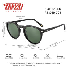 Load image into Gallery viewer, 20/20 Acetate Polarized Unisex Sunglasses Design Brand Maker For Men and Women Sun Glasses AT8181 occhiali da sole donna