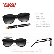 Load image into Gallery viewer, 20/20 Brand Design Women Cat eye Sunglasses Female Retro Style Polarized Glasses Shades UV400 Oculos de sol Feminino PL337