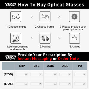 20/20 Design Acetate Prescription Glasses Frame Optical Eyewear Unisex Round  Brand Men Certification Temple Women AS6319