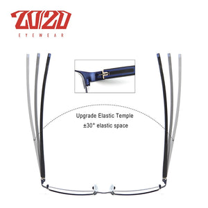 20/20 Design Men Titanium Alloy Optical Glasses Frame  Male Square Ultralight Eye Myopia Prescription Eyeglasses HT19-62
