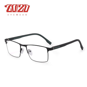 20/20 Design Men Titanium Alloy Optical Glasses Frame  Male Square Ultralight Eye Myopia Prescription Eyeglasses HT19-62