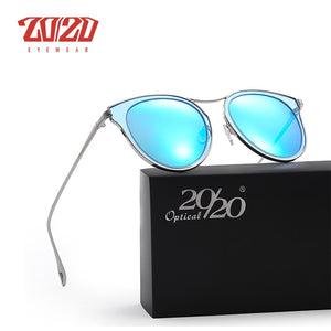 20/20  Polarized Sunglasses Women Style Metal Frame Sun Glasses Famous Lady Brand Designer Oculos Feminino P0877