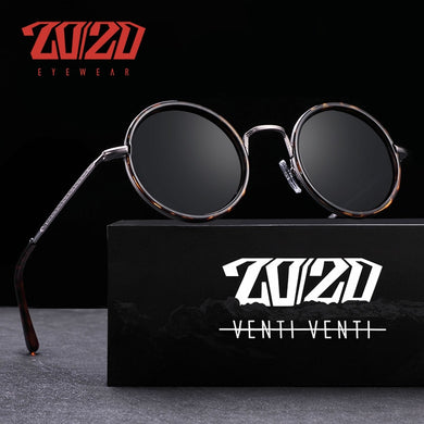 20/20  Brand Design Polarized Sunglasses Unisex Alloy Round Frame For Man Driving  UV400 Lens Woman Eyewear AK17124
