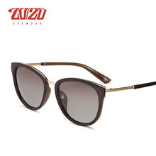 Load image into Gallery viewer, 20/20 Polarized sunglasses women Retro Style Metal Frame Sun Glasses Famous Lady Brand Designer Oculos Feminino 7051