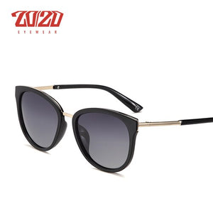 20/20 Polarized sunglasses women Retro Style Metal Frame Sun Glasses Famous Lady Brand Designer Oculos Feminino 7051