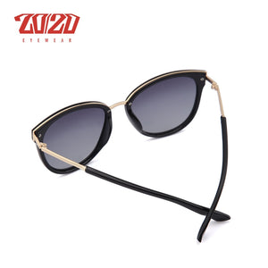 20/20 Polarized sunglasses women Retro Style Metal Frame Sun Glasses Famous Lady Brand Designer Oculos Feminino 7051