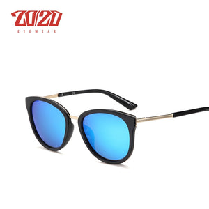 20/20 Polarized sunglasses women Retro Style Metal Frame Sun Glasses Famous Lady Brand Designer Oculos Feminino 7051