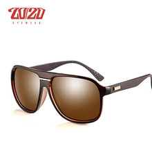 Carica l'immagine nel visualizzatore di Gallery, 20/20 Occhiali da sole vintage da uomo polarizzati Occhiali da sole Cornice nera Occhiali da guida Occhiali maschili per uomo Oculos PL303 