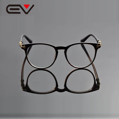 2015 Round Myopia Optical Frame Brand Design Plain Eye Glasses oculos de grau Ultra-light TR90  Vintage Frame EV0975