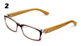 2016 Classic Plain Glasse Donna/Uomo Occhiali trasparenti Cool Eyewear Occhiali Cornice in bambù GL-5279