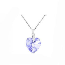 Load image into Gallery viewer, 2016 Fashion Jewelry 5 colors Austrian Crystal Heart Pendant Necklace Women Colorful Love Necklaces &amp; Pendants Collares