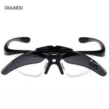 Load image into Gallery viewer, 2016 Multicolor 5 Lens Clamshell Sunglasses Kit Men Anti-UV400 Outdoor Glasses Parkour Wind mirror Prevent sand Sunglass