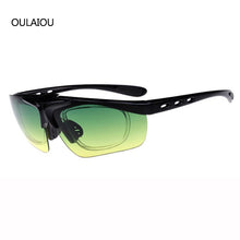 Load image into Gallery viewer, 2016 Multicolor 5 Lens Clamshell Sunglasses Kit Men Anti-UV400 Outdoor Glasses Parkour Wind mirror Prevent sand Sunglass