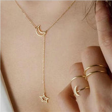 Load image into Gallery viewer, 2016 Hottest Fashion Casual Personality Circle Lariat Pendant Gold Color Necklace High Quality Simple Choker Necklaces Women