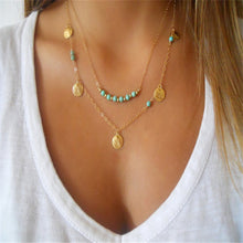 Load image into Gallery viewer, 2016 Hottest Fashion Casual Personality Circle Lariat Pendant Gold Color Necklace High Quality Simple Choker Necklaces Women