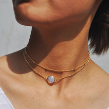 Load image into Gallery viewer, 2016 Hottest Fashion Casual Personality Circle Lariat Pendant Gold Color Necklace High Quality Simple Choker Necklaces Women