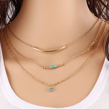 Load image into Gallery viewer, 2016 Hottest Fashion Casual Personality Circle Lariat Pendant Gold Color Necklace High Quality Simple Choker Necklaces Women