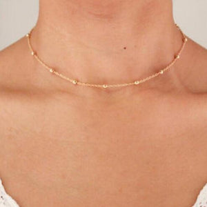 2016 Hottest Fashion Casual Personality Circle Lariat Pendant Gold Color Necklace High Quality Simple Choker Necklaces Women