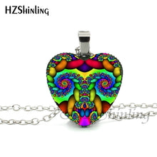 Load image into Gallery viewer, 2016 New Divergent Heart Necklace Divergent Tree Pendant Jewelry Women Heart Necklace Art Glass Necklace HZ3