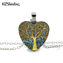 Load image into Gallery viewer, 2016 New Divergent Heart Necklace Divergent Tree Pendant Jewelry Women Heart Necklace Art Glass Necklace HZ3