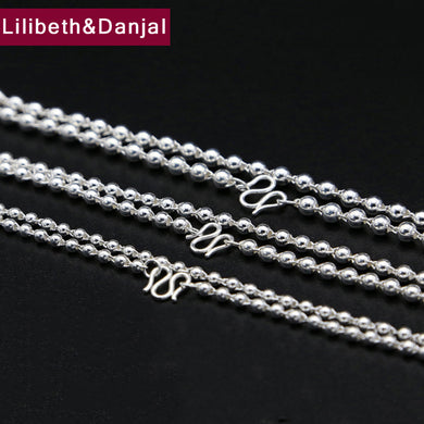 2017 925 Sterling Thai silver Vinage Necklace Men Friends Buddha bead Chain Pendant Necklace women Gift Fine Jewelry N27