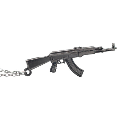 2017 Fashion AK-47 Gun Model Pendant Necklaces Steampunk Acrylic Jewelry Arms AK 47 Alloy Statement Necklace For Men Christmas