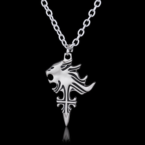 2017 Game Jewelry Final Fantasy VIII 8 Neckalce Sleep Lion Head Squall Griever Pendants Necklace Men Cospl Gift -30
