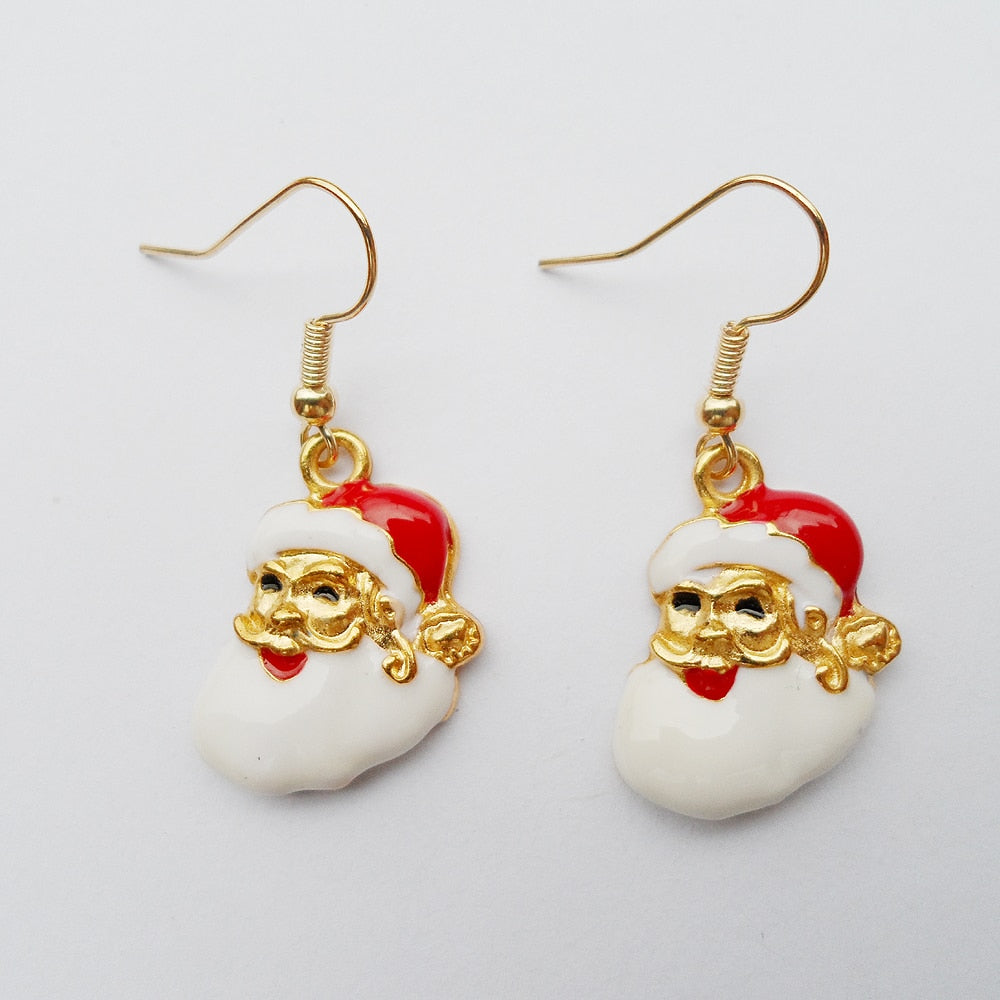 {2017 Hot style Christmas earrings ,women new year gifts Christmas earrings,low price Christmas grandpa pendant earrings