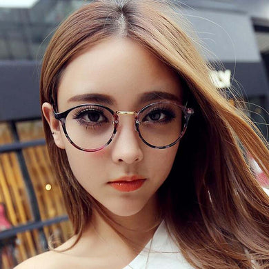 2023 Eyewear Eyeglasses Retro Metal Round Women Spectacles Frame Glasses Men Optical Myopia Frame plain mirror Glasses