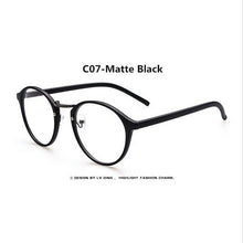 Carica l&#39;immagine nel visualizzatore di Gallery, 2023 Eyewear Eyeglasses Retro Metal Round Women Spectacles Frame Glasses Men Optical Myopia Frame plain mirror Glasses
