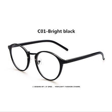 Carica l&#39;immagine nel visualizzatore di Gallery, 2023 Eyewear Eyeglasses Retro Metal Round Women Spectacles Frame Glasses Men Optical Myopia Frame plain mirror Glasses