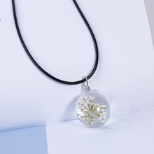 Load image into Gallery viewer, 2017 New Fashion Flower Glass Ball Women Necklace Pendant Rope Chain Glass Zinc Alloy Jewelry