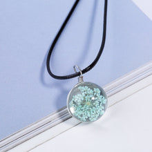 Load image into Gallery viewer, 2017 New Fashion Flower Glass Ball Women Necklace Pendant Rope Chain Glass Zinc Alloy Jewelry
