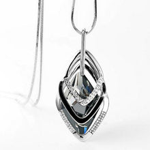 Load image into Gallery viewer, 2017 New Fashion big crystal Multi layer geometry Accessories Pendant Necklace Fine Jewelry for women personality Sweater Chain