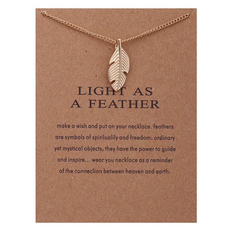 2017 New Gold-color Leaves Light As A Feather Alloy Collarbone Short Maxi Necklace Women