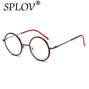 2017  Metal Simple Art Glasses Boy Girls Frame Flat Round Eyewear Armacao De Grau Para Mulher Half Frame Glasses