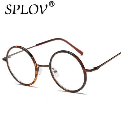 2017  Metal Simple Art Glasses Boy Girls Frame Flat Round Eyewear Armacao De Grau Para Mulher Half Frame Glasses